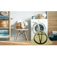 thumbnail image 2 of Ahgly Company Machine Washable Indoor Square Transitional Sun Yellow Area Rugs, 3' Square, 2 of 7