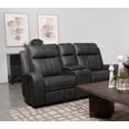 thumbnail image 2 of Raelynn Upholstered Track Arm Motion Loveseat Grey, 2 of 11