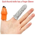 thumbnail image 2 of 2 Pack Professional Garden Silicone Thumb Knife, Finger Knife Picking for Trim Garden Vegetable Also be Your Good Help in Kitchen, 2 of 5