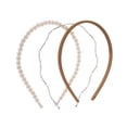 thumbnail image 1 of Accesorios para el cabello de color sólido Unique Bargains 1 Set para mujeres tono plateado color café, 1 of 5