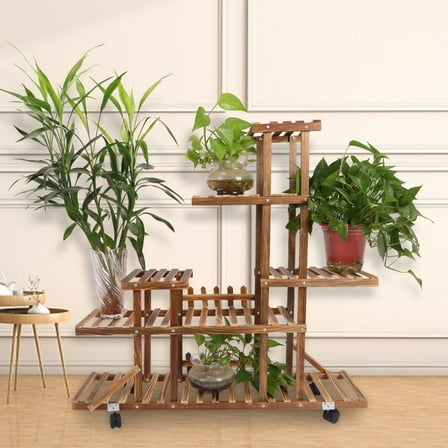 Plant Stand Indoor Outdoor Flowers Shelf for Multiple Plants Holder