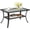 Black, variant on BoldGear Outdoor Coffee Table with Storage Wicker Patio Coffee Table, Tempered Glass Top Coffee Table for Patio Outside Balcony Porch Deck (Grey)