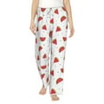 thumbnail image 2 of Goofa Hand Drawn Watermelon Printed Soft Pajama Pants for Women, Wide Leg Comfy Casual Lounge Yoga Pants-XX-Large, 2 of 9