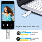 256GB USB 3.0 Flash Drive TOPESEL USB C Thumb Drive Fits for Android Phone Computer Photo Stick External Storage Silver