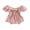 Pink, variant on Bagilaanoe Newborn Baby Girl Summer Jumpsuit Shorts Print Short Sleeve Ruffle Bodysuit 3M 6M 12M 18M Infant Casual One Piece Romper