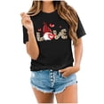thumbnail image 1 of Birdeem Mode Femme Saint-Valentin Col Rond Imprimé T-Shirt Manches Courtes Décontracté Ample Hauts, 1 of 1