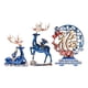 thumbnail image 2 of Estatuas de ciervos, figuras de renos, decoración de centro de mesa, figura de Animal para dormitorio, sala de estar, boda, decoración del Día de San Azul, 2 of 8