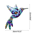 thumbnail image 4 of Yihuala Metal Iron Hummingbird Wall Art Bright Color Wall Decor Colorful Birds Sculpture Hanging for Indoor Outdoor Home Bedroom, 4 of 7