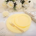 thumbnail image 5 of 60PCS Yellow Plates - Heavy Duty Yellow Plastic Plates Disposable 10.25inch & 7.5inch for Easter Party/Wedding/Spring - Serve for 30 guests, 5 of 8