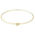 thumbnail image 4 of Lancharmed 14K Gold Plated Necklace for Women Flat Wire Necklace Gifts for Couples, 4 of 7