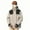 Grey, variant on Sentmoon Running Jacket Color Block Long Sleeve Drawstring Hooded Neck Woman Winter Coat Oversized Zipper Windbreaker Waterproof Fall Clothes with Pockets Trendy for Travel and Hiking XL