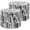 Black White, variant on Lamp Shades Set of 2 Modern City Skyline Spacious Panoramic Glass Windows Sunset 13" x 13" x 10" Lampshade for Table Lamps Floor Lamps Lamp Shade Replacement Easy Assembly Required