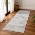 thumbnail image 6 of Addison Rugs Mayfield Premium Machine Washable Transitional Abstract Silver Runner Rug, 2'3" x 7'6", 6 of 6