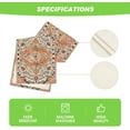 thumbnail image 5 of SM-XLHN Boho Bohemia Style Orange Table Runner, Country Rustic Farmhouse Magical Fall Kitchen Dining Table Decoration for Home Party Decor 13x72 Inch, 5 of 6