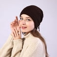 thumbnail image 5 of AWZXDE Versatile Thermal Knit Hat With Enhanced Heating Ear Warmer And Neck Gaiter For Outdoor Winter Activities Seasonal Cold Weather Gear Coffee, 5 of 6