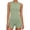 Green, variant on Womens Two-Piece Workout Set Sleeveless Tank Top And High Waist Biker Shorts Form Fitting Yoga Outfits
