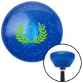thumbnail image 1 of American Shifter  Green Hawaiian Leaf No.2 Blue Retro Metal Flake Shift Knob with M16 x 1.5 Insert Auto, 1 of 1