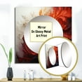 thumbnail image 3 of Designart "Energetic VORTEXscape II" Abstract Spirals Square Mirror Wall Decor Transitional - Large Orange Square Bathroom Mirror - Square Printed Wall Mirror Art, 3 of 5