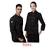 thumbnail image 2 of Chaqueta chef unisex-adulto de manga larga con telas mejoradas de sudor transpirable que absorbe antiincrustante uniforme de cocina para restaurante negro l Eigraketly HA012106-07, 2 of 6