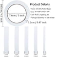 thumbnail image 2 of Double Sided Tape for Crafts, 15 Rolls Multi-Size Arts Tape for Scrapbooking, Card Making, Gift Wrapping, Photo Mounting, Paper Backing for Easy Tear, 2 of 6