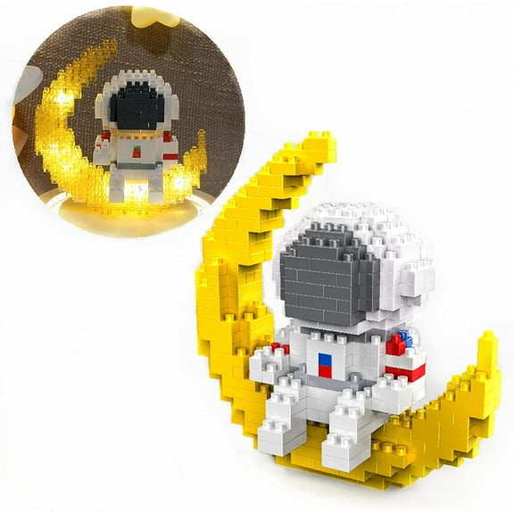 Astronaut Mini Building Sets for Adults, Micro Blocks Cool Small Toys Building Kit, Coolest Gifts for Teen 12  Boys Girls to Build - Compatible with Nano(388 PCS)