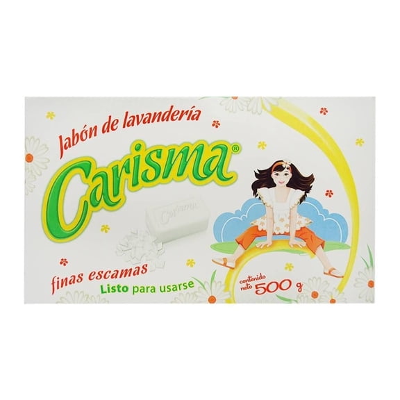 Jabón de lavandería Carisma en barra finas escamas 500 g