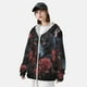 thumbnail image 3 of Fotbe Rose Full Moon Black Wolf Chaqueta con Protección Solar UPF 50+ para Hombre y Mujer, Camisa con Capucha y Bolsillos-X-Large, 3 of 7