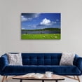 thumbnail image 3 of Great Big Canvas "Ireland, County Roscommon. Pastoral scene of lake and grazing sheep"  by Dennis Flaherty Muted Blue Pale Blue   Wrapped Canvas Print Wall Artwork, 3 of 7
