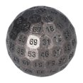 thumbnail image 2 of Polyhedral Metal Dice Exquisite Heavy 100 Sided Role Playing Dice for Table Board Game 2in Diameter Copper, 2 of 4