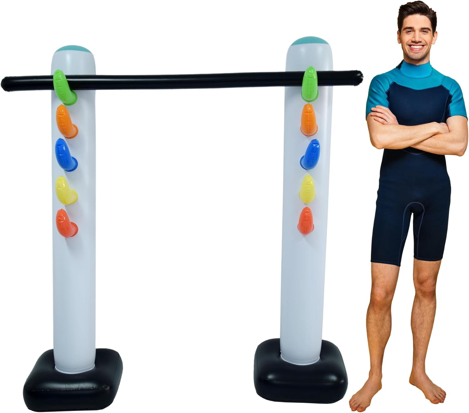 4E's Novelty Inflatable Limbo Game, 62" Limbo Stick for Kids & Adult Party Fun