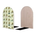 thumbnail image 2 of Lsque Avocado for Exercise Printed Wood Bookends,Non-Skid Bookend for Shelves,Heavy Duty Support Bookends,Non-Slip Foam Pads for Office, Home, and Library,1 Pair, 2 of 8
