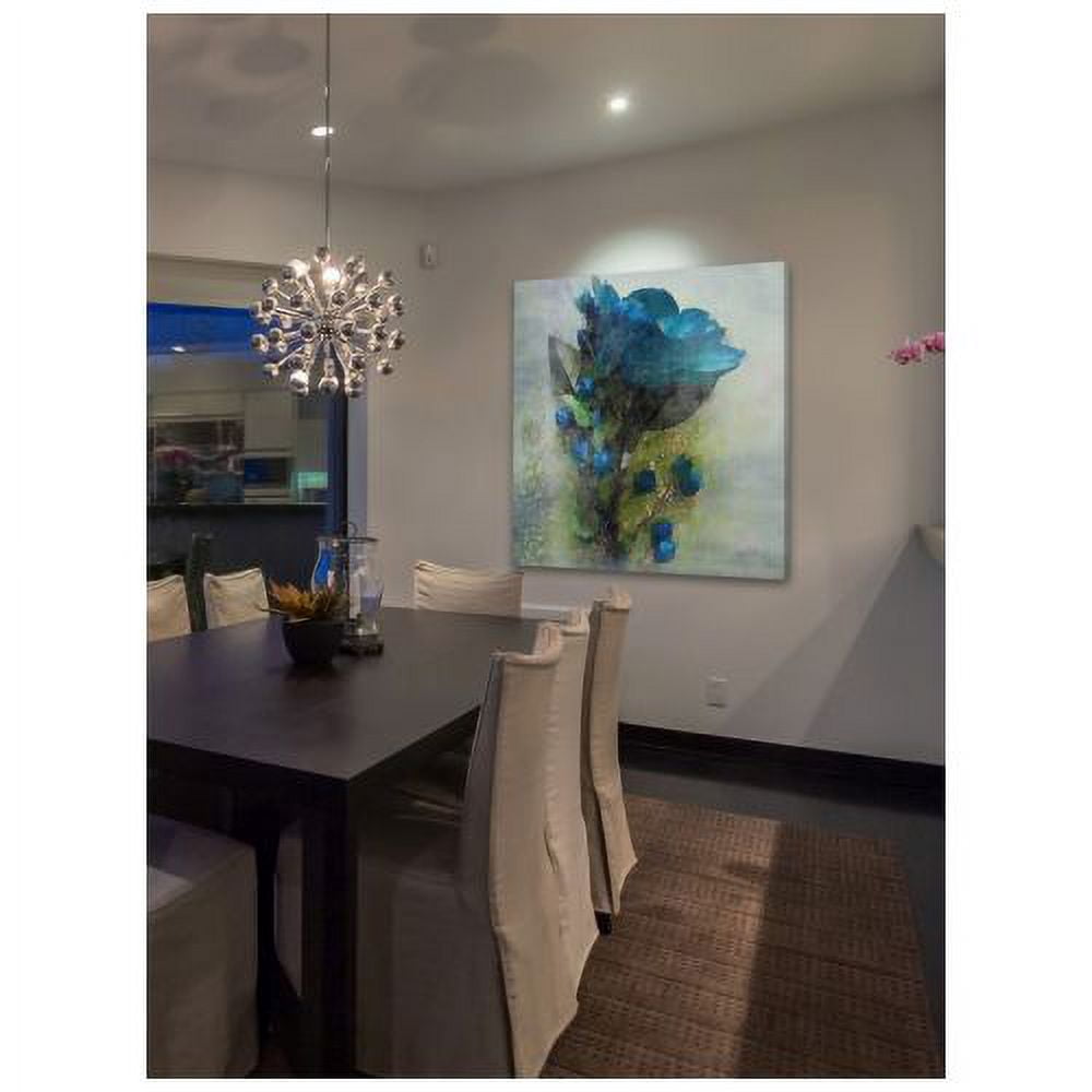"Blue Melody" Painting Print on Wrapped Canvas
