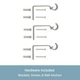 thumbnail image 4 of Kenney Walden 48-86" Steel Adjustable Curtain Rod, 5/8" Dia., Pewter, 4 of 6