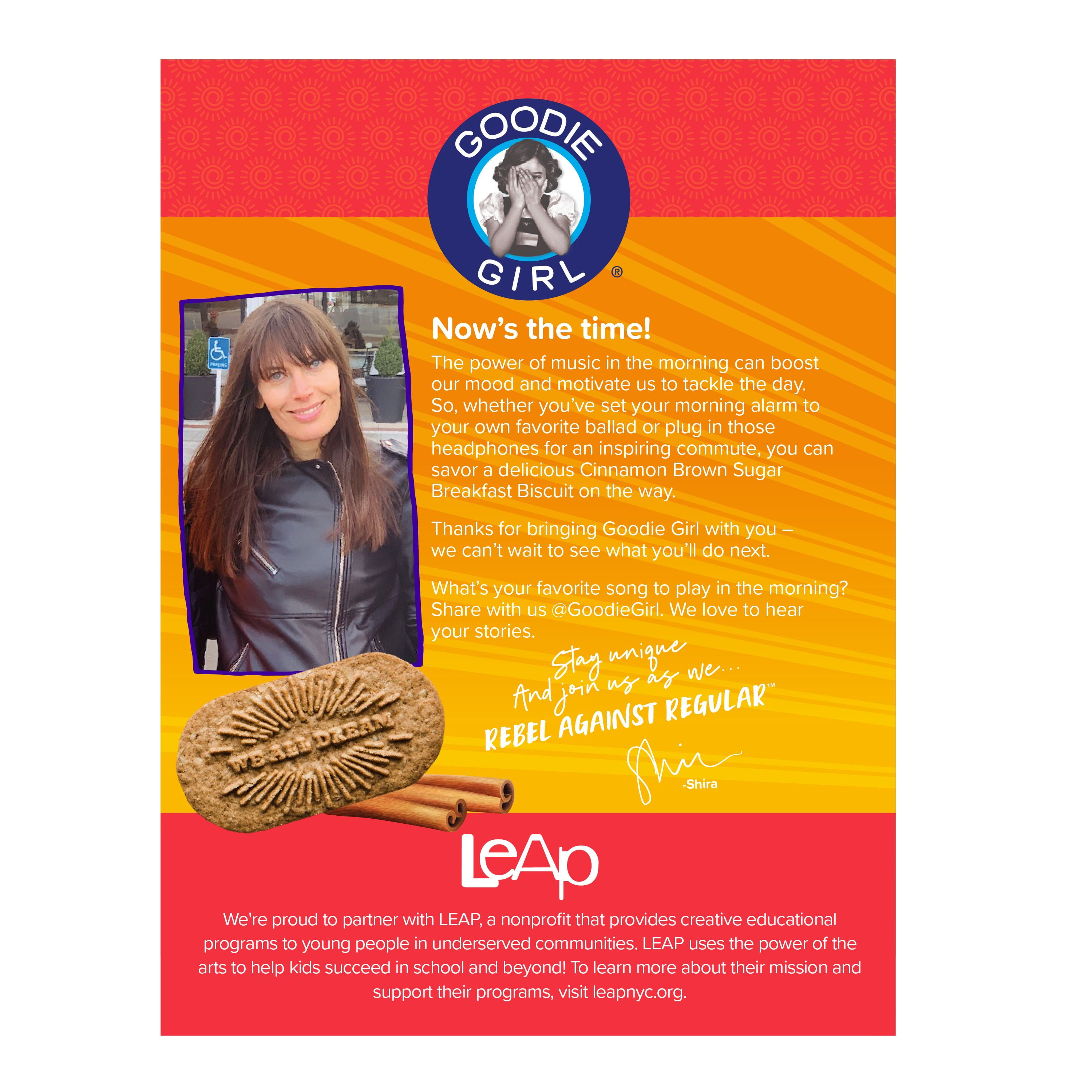 (2 pack) Goodie Girl Cinnamon Brown Sugar Breakfast Biscuits, Shelf Stable, 1.73 oz, 3 Per Pack