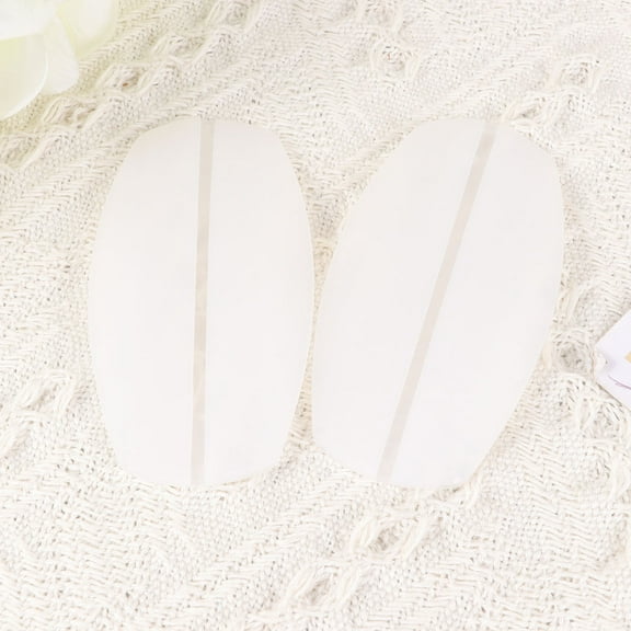 Mobutofu Non Slip Shoulder Pad 6Pcs Silicone Decompression Underwear Pads for Women Bra Straps White and Skin Color