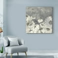 thumbnail image 3 of Trademark Fine Art 'Flowers on Grey I' Canvas Art by Ingrid Blixt, 3 of 4