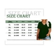 thumbnail image 3 of TIYOMI Plus Size Tops for Women 4X Basic Blackish Green Shirts V Neck Short Sleeve Tunics Summer Casual Blouse Solid Color Loose Fit 4XL 24W 26W, 3 of 4