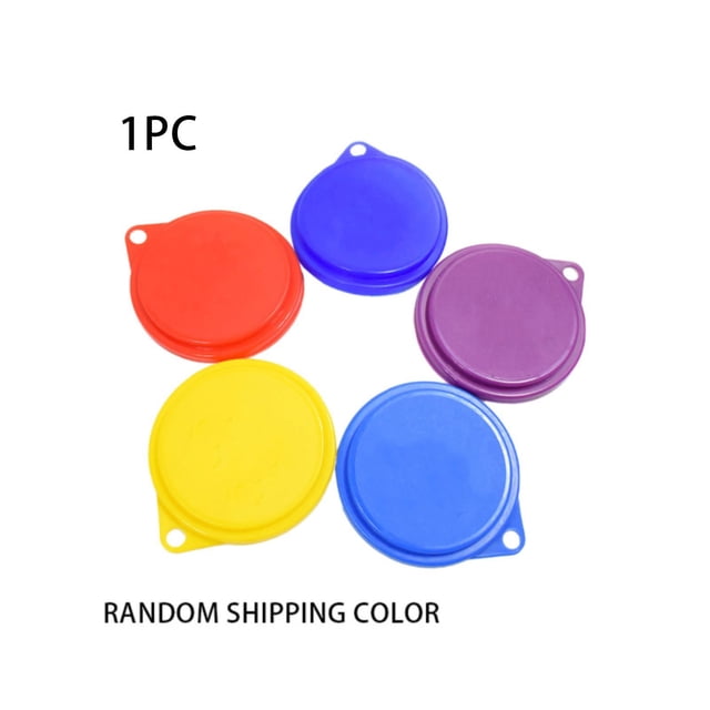 Couvercles de Boîte pour Chien en Silicone Nourriture Humide pour Animaux Couvercles de Boîte Capuchon de Rangement Couvercle Dessus en Étain Ensemble de Fournitures pour Animaux Réutilisable Silicone Couleur Assortie