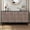 Brown, variant on Atumcto 60" Mid Century Sideboard Buffet Cabinet with 4 Convex Diamond Pattern Doors, 2 Shelves & Solid Wood Legs for Living Room, Antique Brown