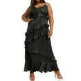 Rivelino Women's Plus Size Satin V-Neck Spaghetti Strap Long Cami Dress Slip Dress - Walmart.com
