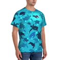 thumbnail image 2 of Bixox Men's World Turtle Day Printed Short Sleeve Skinny Athletic T-Shirt, 2 of 6