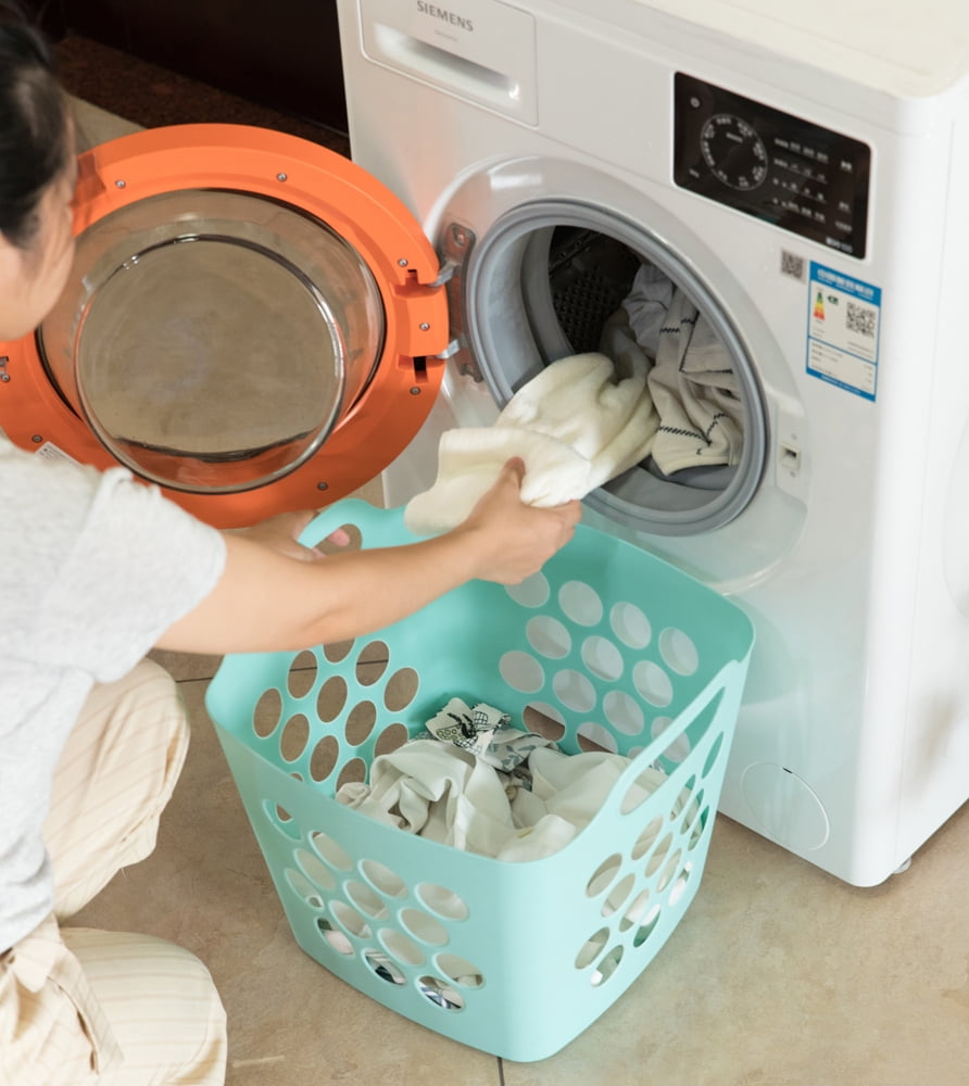 3-Pack Square Laundry Baskets - 5462 Cu In Capacity With Handles