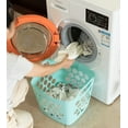 thumbnail image 3 of Flexible Plastic Carry Laundry Basket Holder Square Storage Hamper with Side Handles, 3 of 5