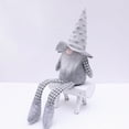 thumbnail image 1 of 1PC Handmade Christmas Gnome Decoration,Swedish Santa Gnome Tomte,Swedish Figurines Sitting Long-Legged Christmas Hanging Decorations Kids Gift, 1 of 9