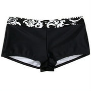 Sand N Sun - Women's Plus-Size Boy-Short Bikini Bottom