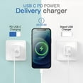 thumbnail image 3 of iPhone 14 13 12 11 Fast Charger [Apple MFi Certified] 20W PD Type C Power Wall Charger with 6FT Charging Cable Compatible iPhone 14/14 Max/14 Pro/13/13 Pro Max/12/12 Pro/12 Pro Max/11/11 Pro iPad, 3 of 9