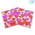 thumbnail image 4 of GOOHOCHY 40 Uds servilletas con estampado de corazón romántico, toalla de papel para el Día de San Valentín, servilleta colorida para fiestas, banquetes, uso diario, 4 of 7
