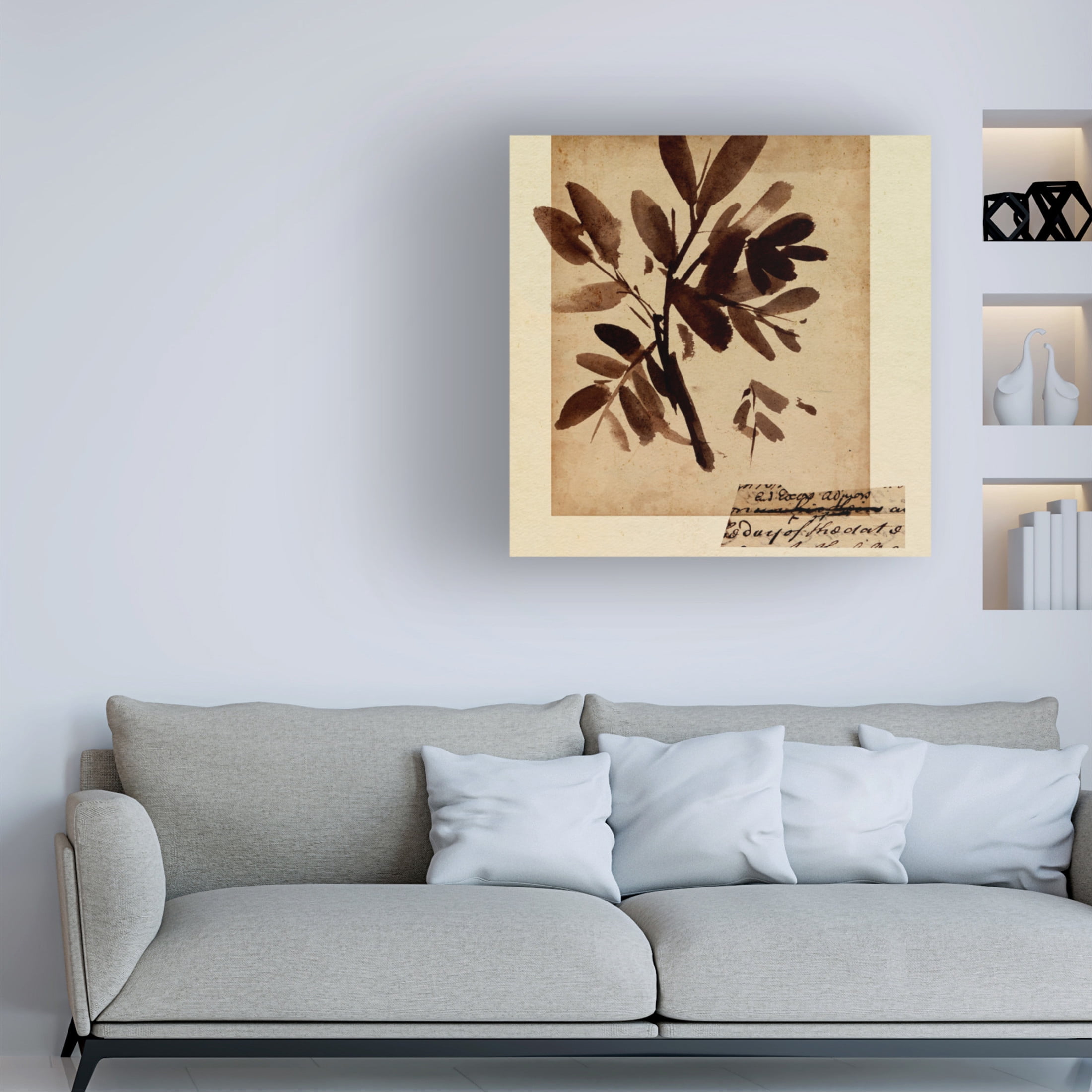 Canvas Wall Art - Melissa Wang 'Last Memory III' Wall Art for Living Room, Bedroom, or Office Décor by Trademark Fine Art - 35 x 35 Inches