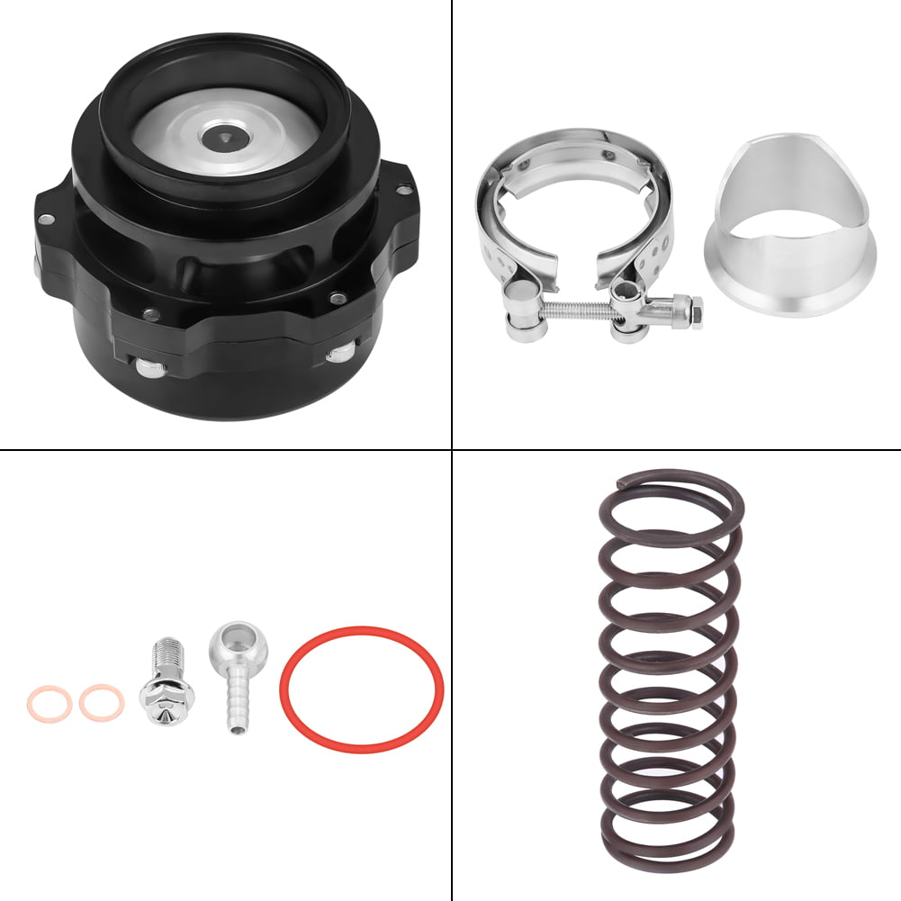 Blow Off Valve BOV Aluminum Alloy Universal 50mm/2inch Car Turbo Blow Off Valve BOV Kit with Adapter Spring 