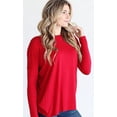 thumbnail image 2 of Jack David Piko Style Women's Famous Top Casual Oversized Soft Loose Fit Drop of Shoulder Boat Neck (Long Sleeve), 2 of 5